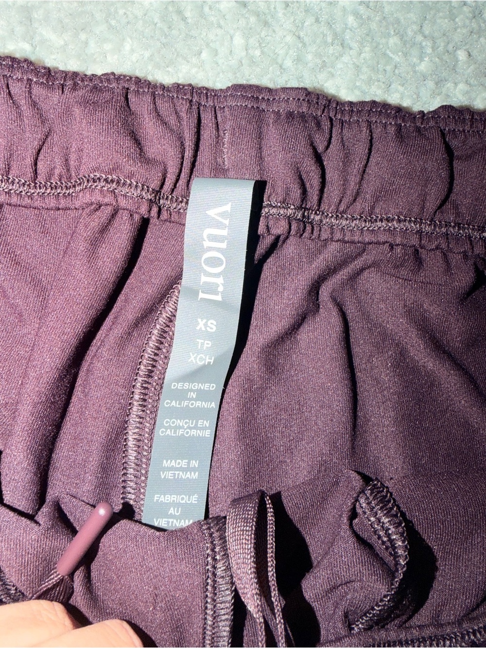 Vuori Maroon Jogger Sweatpants. Worn once. Too big on me - Picture 3 of 3